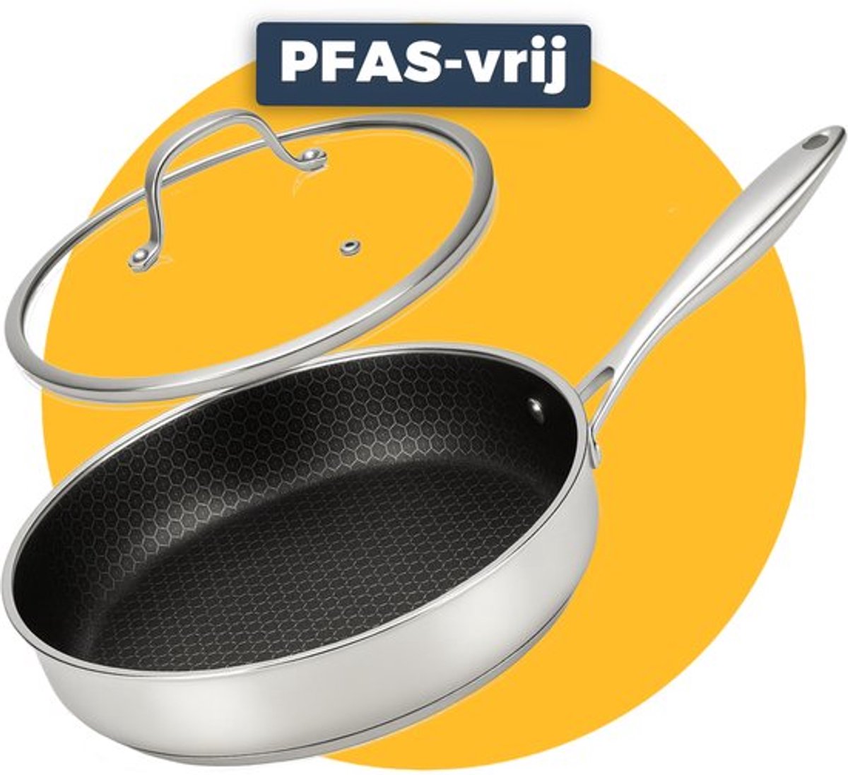 Pasper Hapjespan 28 cm – PFAS- en PTFE-vrij