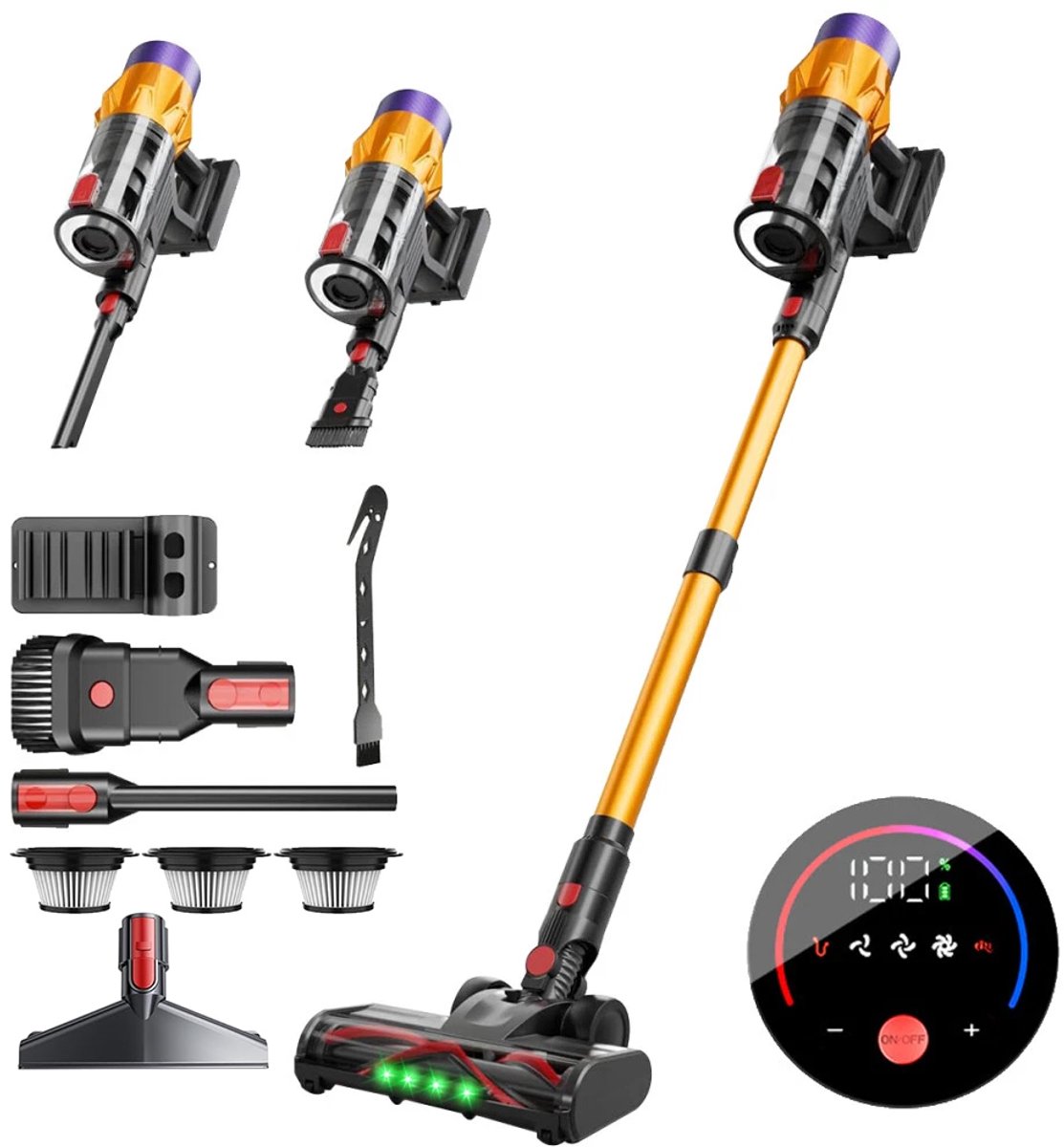 Aniks Draadloze Handstofzuiger 550W met 35kPa Zuigkracht - afbeelding 3