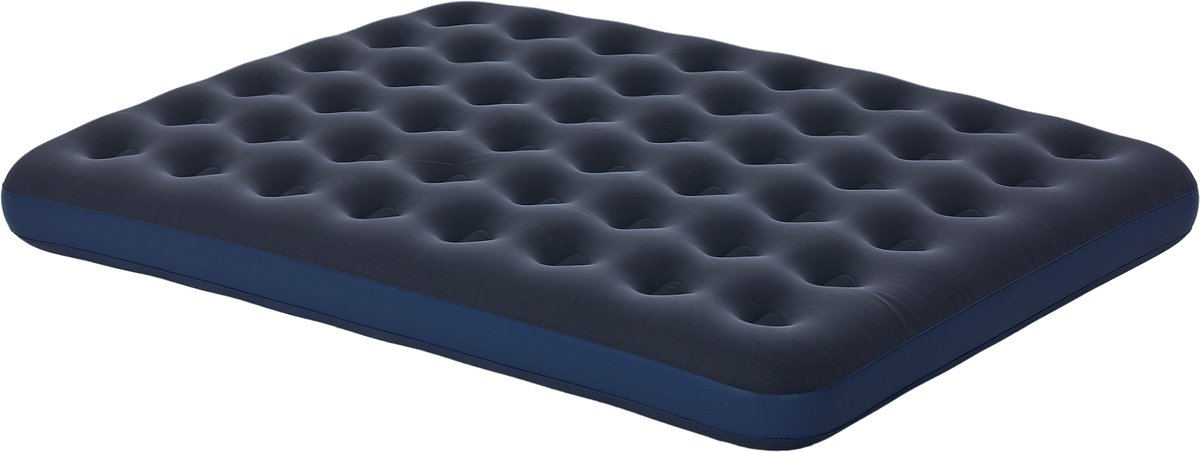 Luchtmatras Voor 2 Personen – Zacht En Robuust, 203 x 152 x 22 cm, Donkerblauw