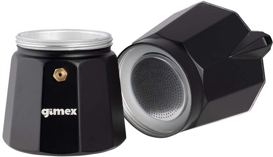 Gimex - Percolator - Zwart - Aluminium - 6 Kopjes — afbeelding 2