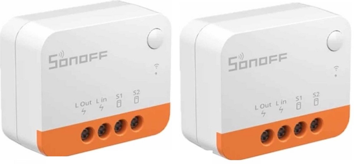 2-pack Sonoff ZBMINI-L2 Extreme slimme schakelaar - Zigbee 3.0 - Intelligente tweewegbesturing - Geen neutraal draad vereist