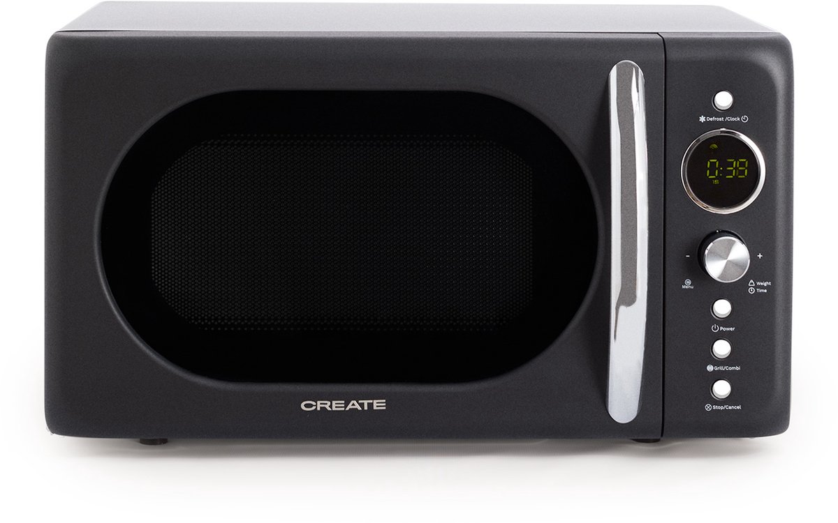CREATE - Digitale magnetron-grill 900 W - Zwart - MICROWAVE RETRO
