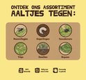 Overzicht van Econema aaltjes tegen diverse plagen: rouwvliegjes, engerlingen, taxuskvers, trips, emelten, rupsen. Natuurlijk en veilig.