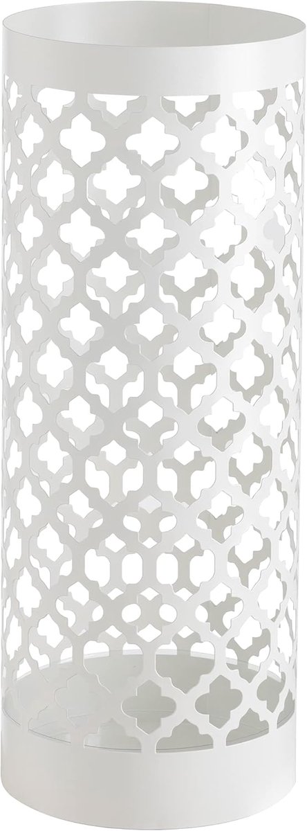 Imperatoris - Paraplubak - Parapluhouder - Vrijstaand Umbrella Stand - Rond - Wit - 49 cm Hoog