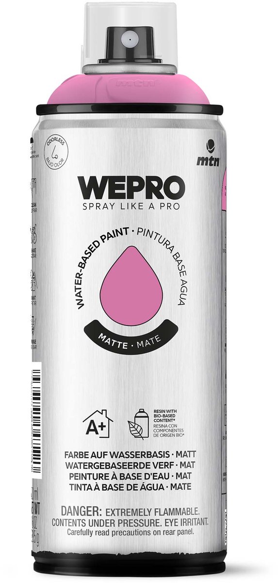 Spuitbus Roze Cumbia Mat MTN WEPRO WATER-BASED PAINT 400ML