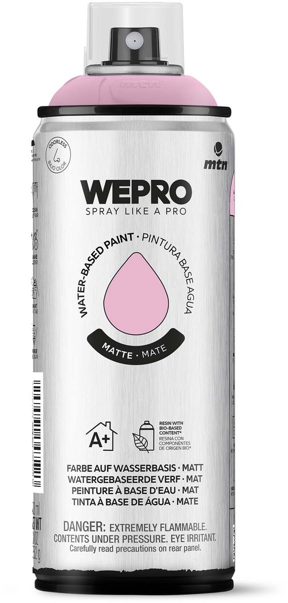Spuitbus Roze Sakaura Mat MTN WEPRO WATER-BASED PAINT 400ML