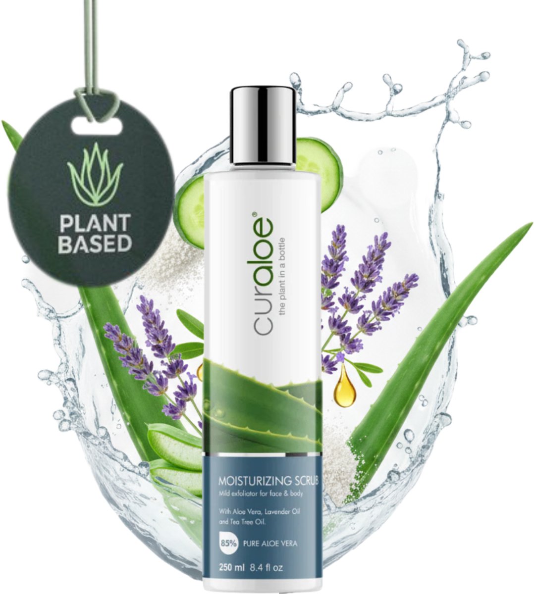 Curaloe Moisturizing Scrub - 85% Aloe Vera