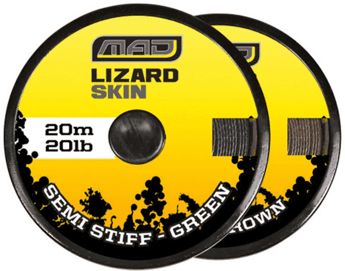 MAD Lizard Skin Semi Stiff | 20m 20lb Brown - PROMO