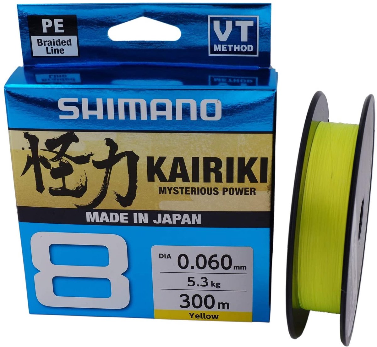 Shimano Kairiki 8 Braid | 300m 0.10mm Yellow - PROMO