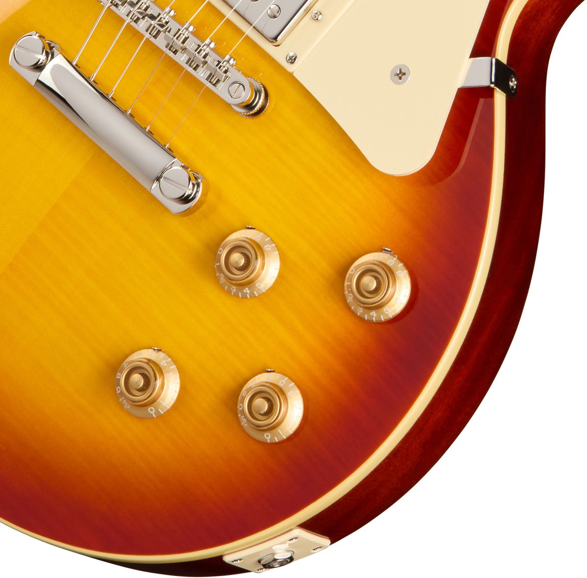 Epiphone Les Paul Standard 50s Washed Cherry Sunburst - Single-cut elektrische gitaar thumbnail 2