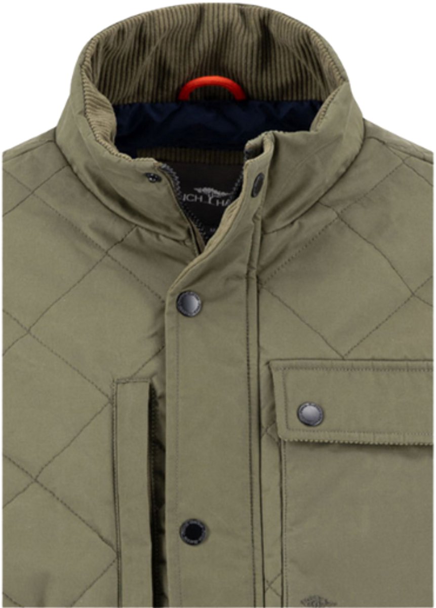Fynch-Hatton Quilted Fieldjacket – Dusty Forest Groen