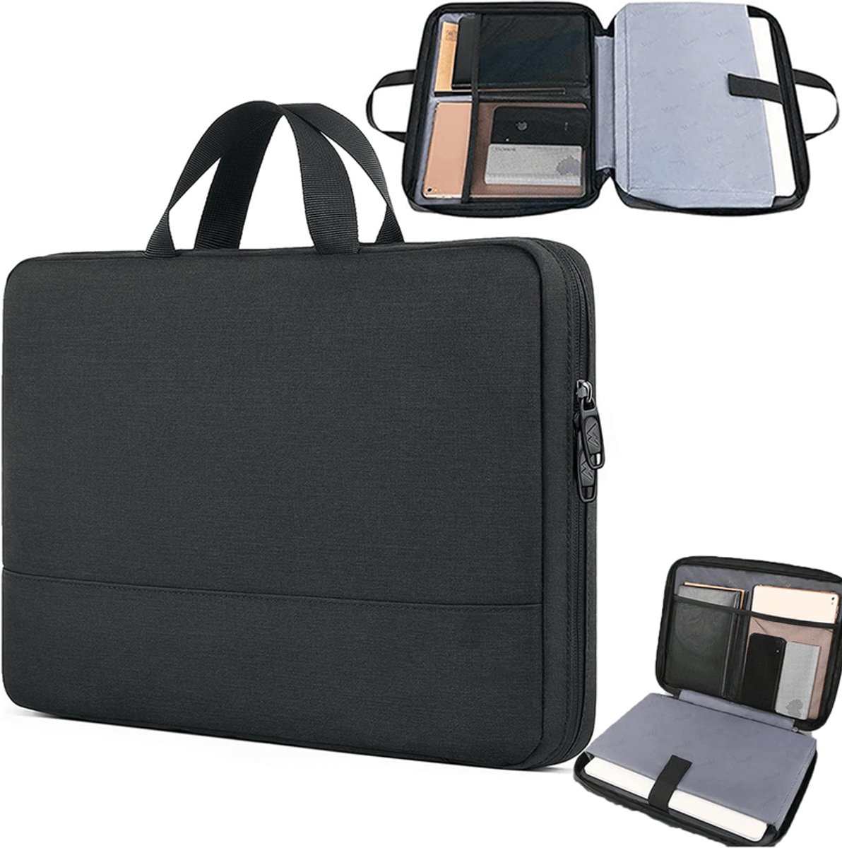 Laptop cover/hoes, zwart kleur.