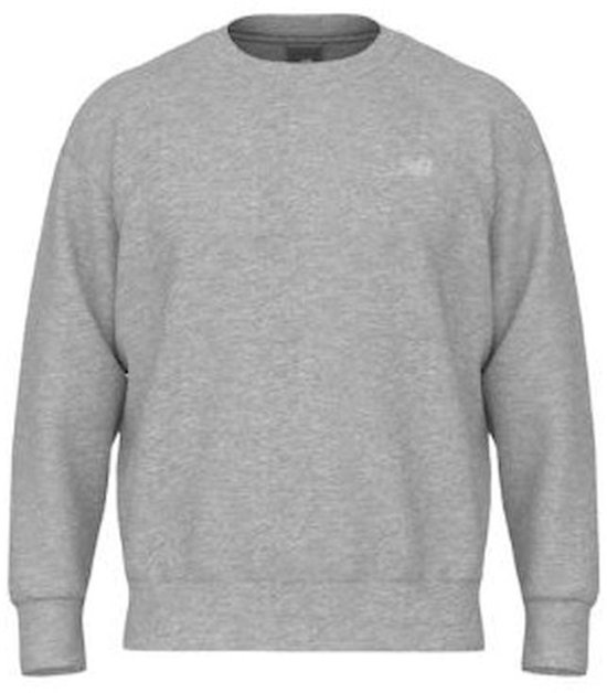 Pull polaire New Balance Sport Essentials Crew pour homme - Gris athlétique
