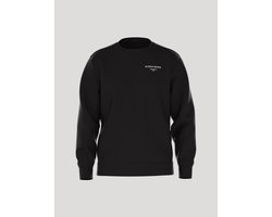 Björn Borg Essential 1 Sweater Heren Trui Lange Mouw Mannen - Katoen - Zwart - Maat L