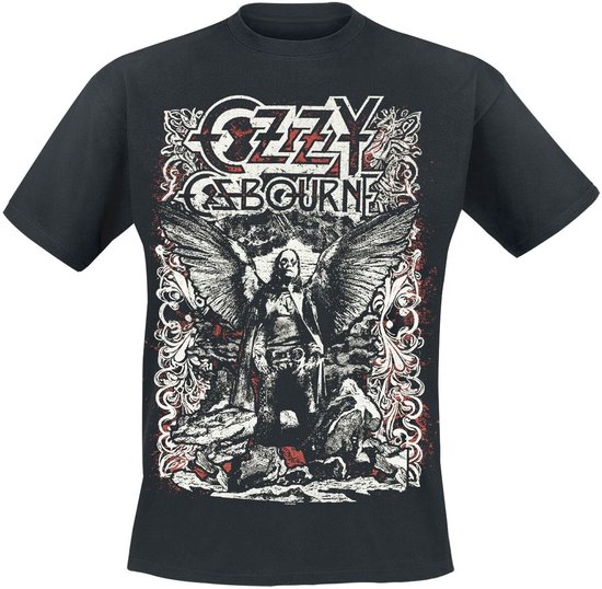 Ozzy Osbourne Angel Goth Heren T-shirt - zwart - XL