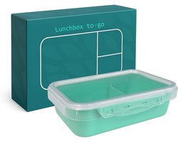Köpke Broodtrommel - Lunchbox - Rechthoekig - Mintgroen - Transparant