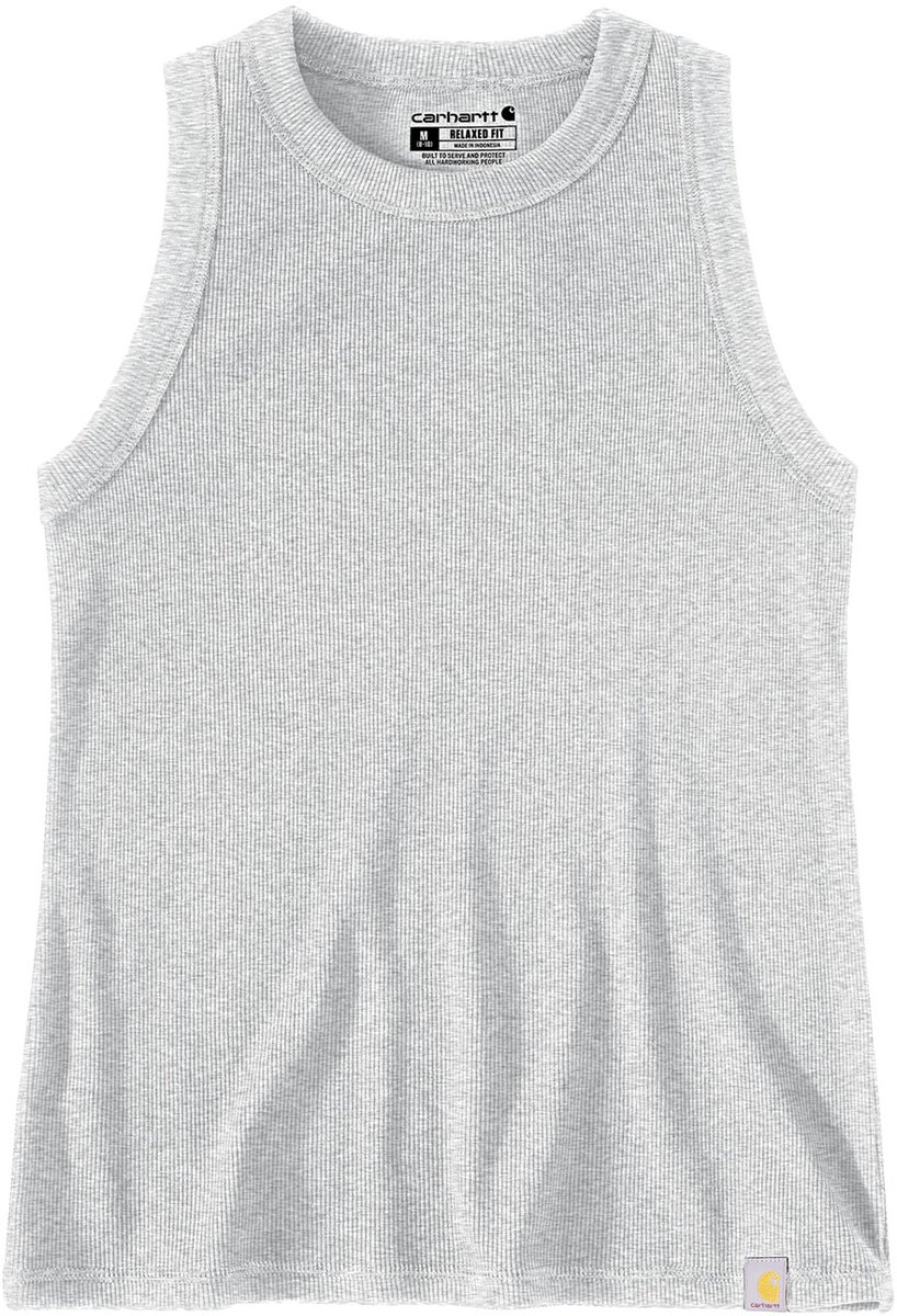 Carhartt Damen Tank Top Zellulosefaser Series Fitted Ribbed 107481 Heather -S Grijs
