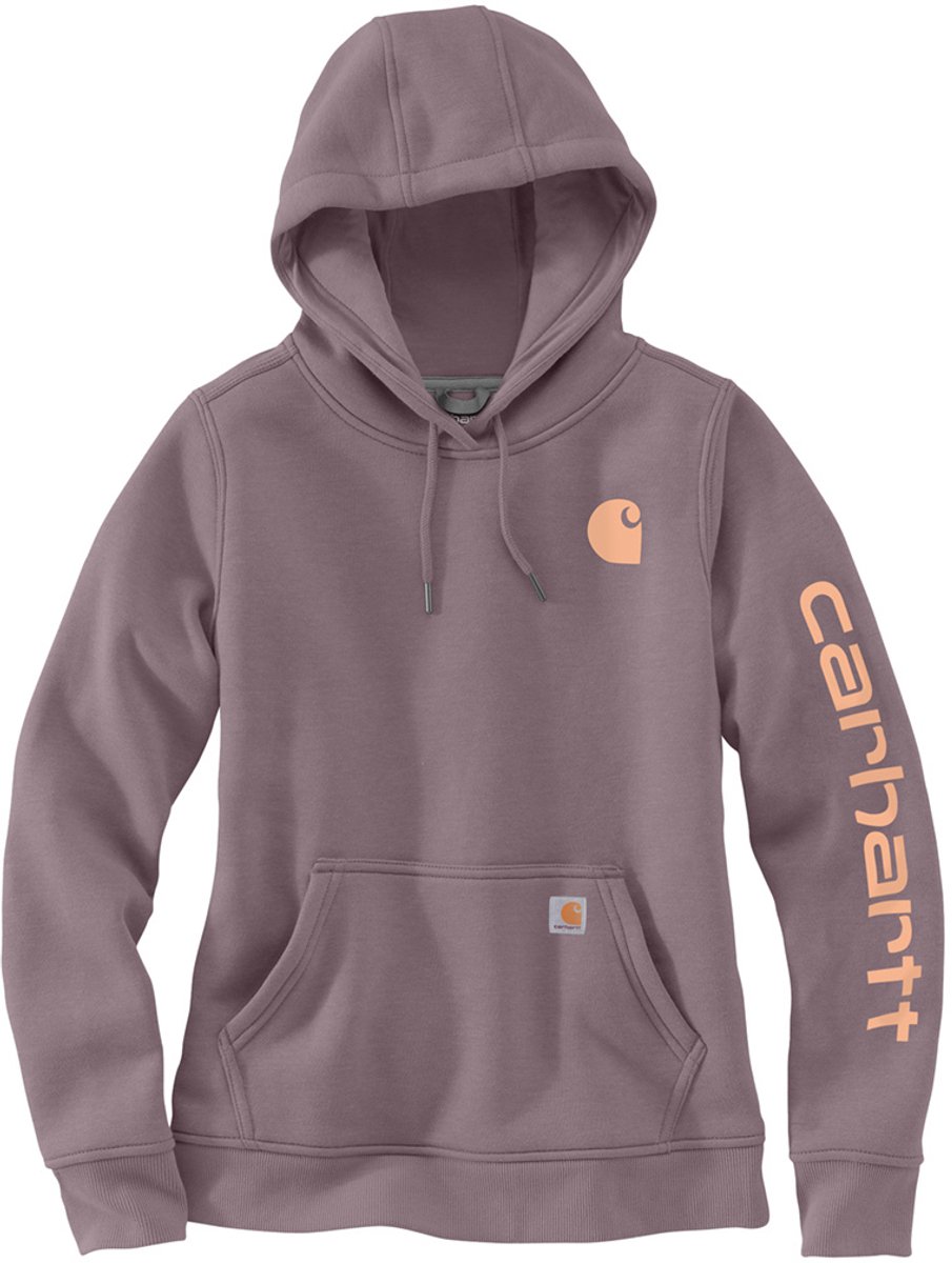 Carhartt Damen Iconic Clarksburg Logo Sweatshirt 102791 Ash -S Acai Berry Heather