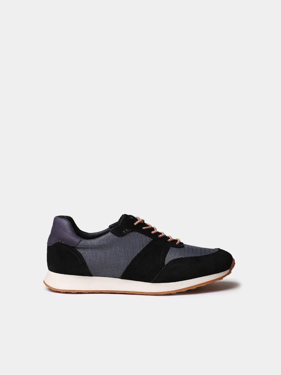 Suède herensneakers met elastische veters | DARO