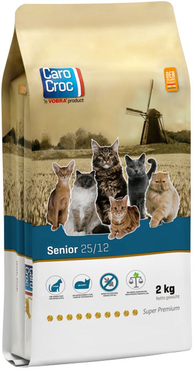 Carocroc Feline - Super Premium - Senior 25/12 - 2 Kg