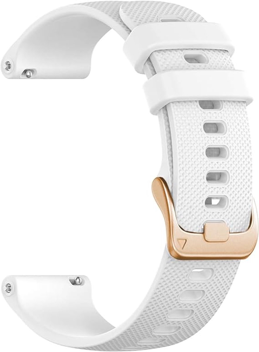 Zachte siliconen band 20 mm met snelsluiting, vervangingsband voor dames en heren