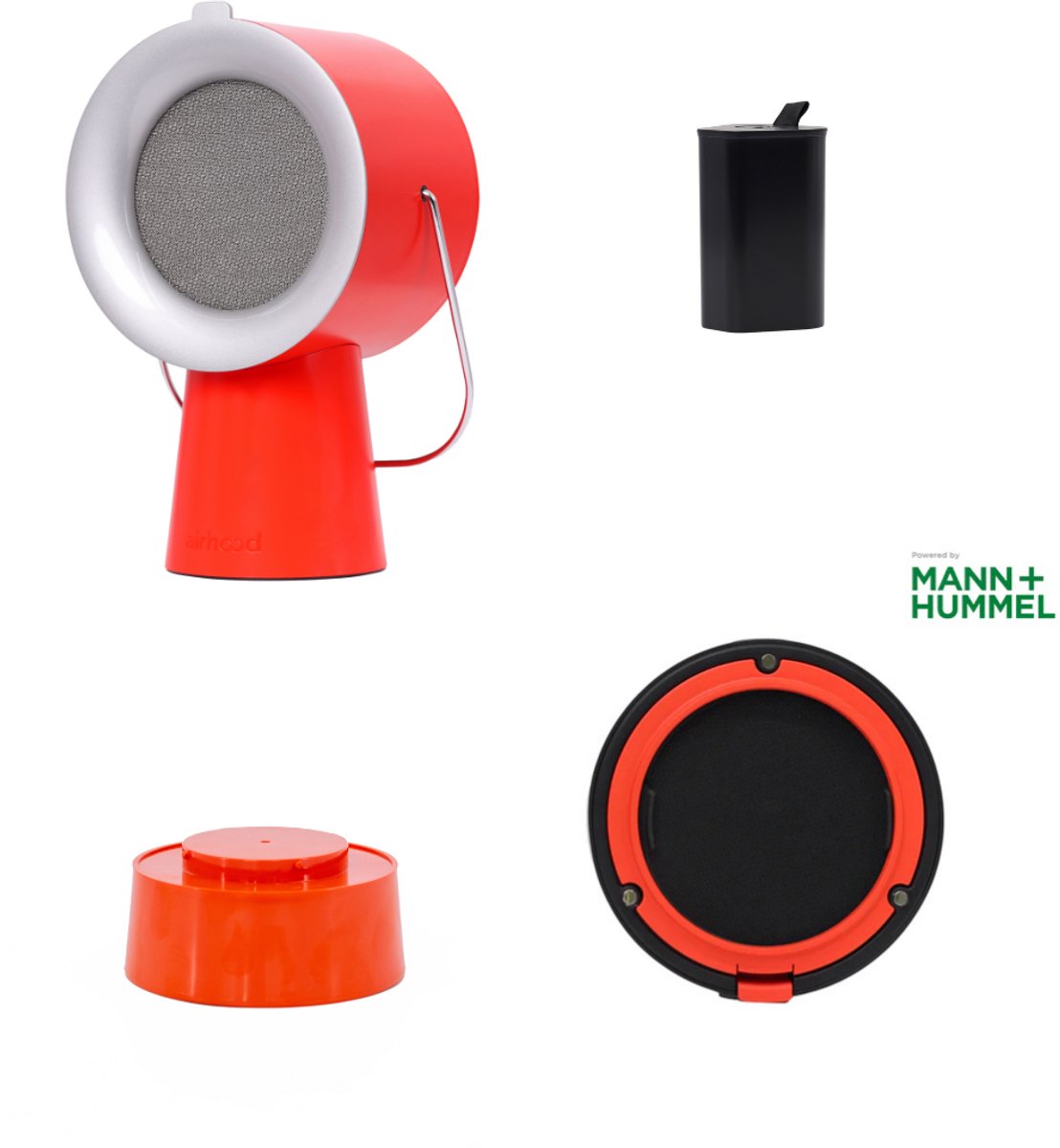 AirHood® 2 PRO Compleet Combi Pack | Cadmium Orange | Afzuigkap Draagbaar | Mini Afzuigkap