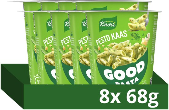 Knorr Good Pasta - Pesto Kaas - klaar in 5 minuten - 8 x 68 g
