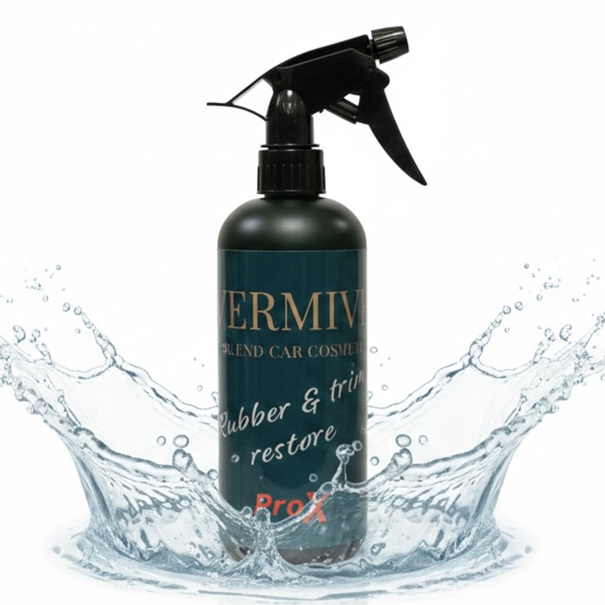 Hermive® Rubber & Kunststofhersteller - Plastic Cleaner & Polish - Plastic Restore - 500 ML – professionele lijn – herstelt en beschermt rubber & kunststof – banden, sierdelen & raamrubbers