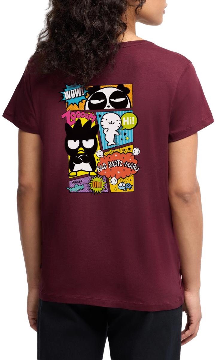 Bad Badtz-Maru Met Vrienden In Comicstijl Premium T Shirt Dames