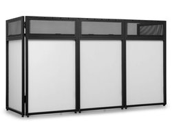 Vonyx DBA200 DJ booth pro - Grote DJ booth opvouwbaar - Met draagtas en Lycra doeken - 2 Meter breed