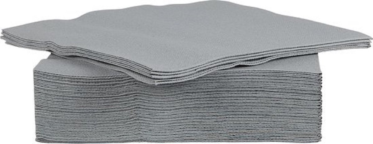 Servetten grijs 38 x 38,3 laags (60st.)