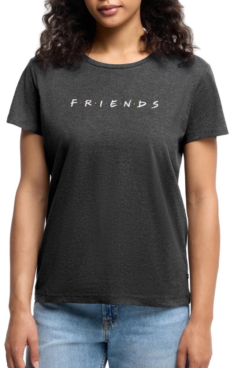 Friends Logo Wit Premium T Shirt Dames