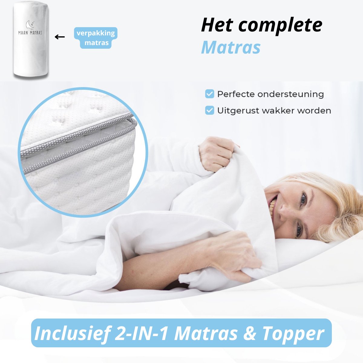 Maan Maan Boxspring 180x200 Compleet - afbeelding 5