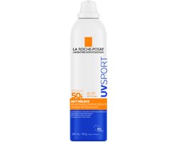La Roche-Posay Anthelios UV Sport Zonnebrand Mist SPF50+ - Voor alle huidtypes - Met Vitamine E en Glycerine - 200ml