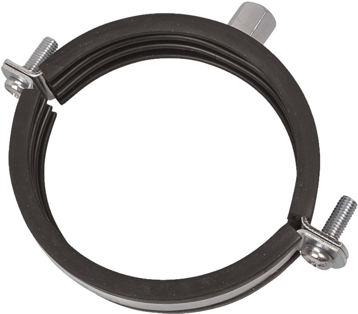 KIRCHHOFF buisklem, 74 - 80 mm, geluiddicht, voor 2 1/2", met M8 draadbus