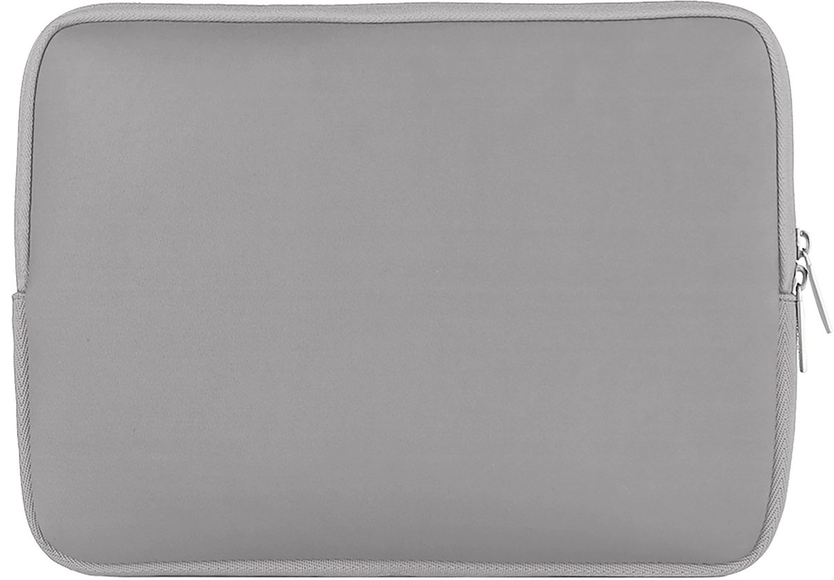 Pomologic Neoprene Hoes MacBook Pro 16/Air 15 – Specifiek voor MacBook Pro 16 inch – Strak en Stijlvol Ontwerp – Duurzaam Neopreen Materiaal - Grijs