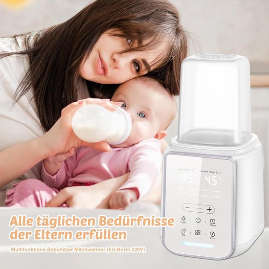 Flesverwarmer voor Baby’s - 8-in-1 Babyvoedingwarmer - Geschikt voor Moedermelk & Flesvoeding - Intelligente Temperatuurregeling — afbeelding 2