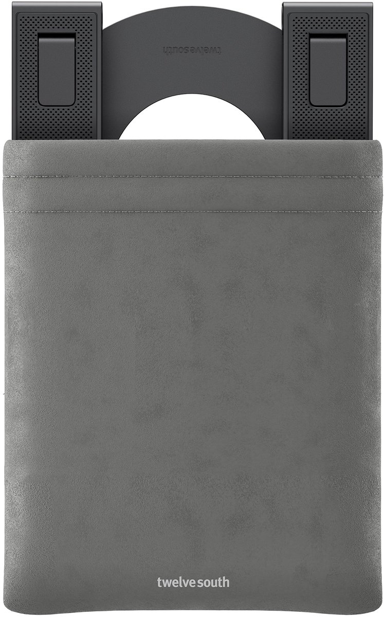 Twelve South Curve Mini iPad-standaard – Verhoogt uw tablet tot 6 inch – Verstelt soepel naar verschillende hoeken – Ultra-compact en gemakkelijk mee te nemen - Zwart