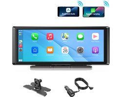 ESSGOO CarPlay Scherm 8 Inch - Apple CarPlay Android Auto - Draadloos - Mirror Link - Touchscreen - Plug and play