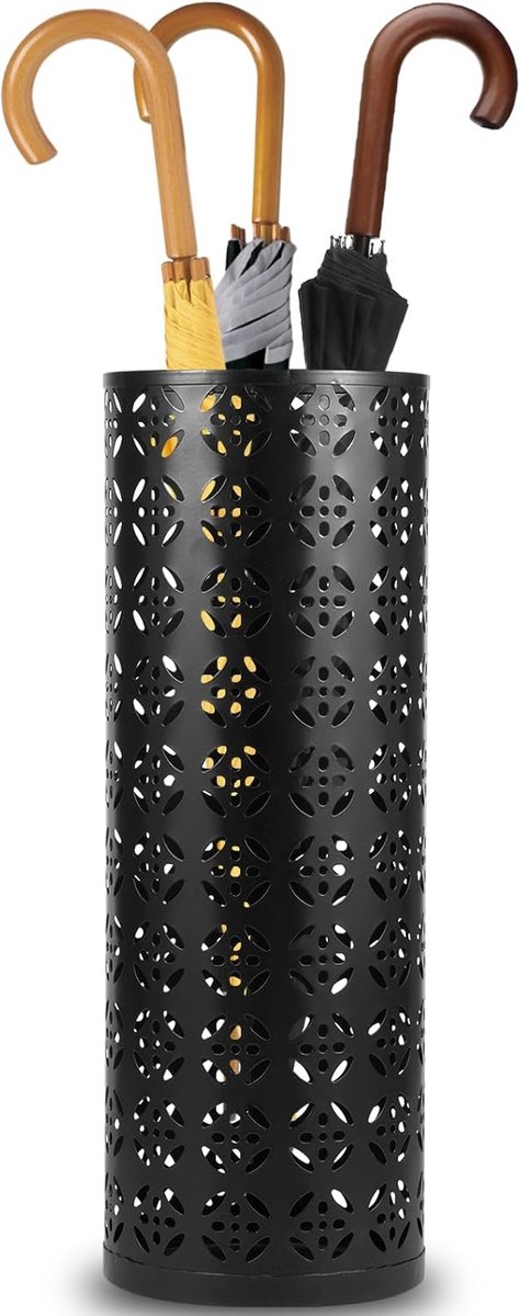 Imperatoris - Paraplubak - Parapluhouder - Vrijstaand Umbrella Stand - Rond - Zwart - 42 cm Hoog