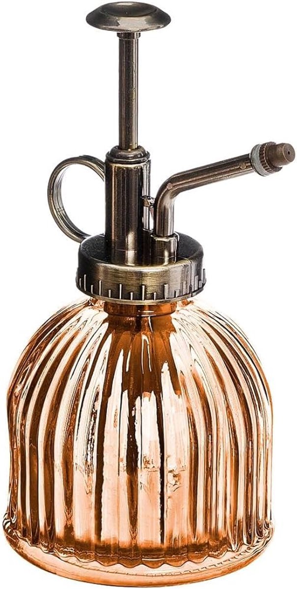 Elora glazen plantenspuit amber – Ø 7,9 x H 16 cm