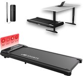 AJ-Sports Loopband - Walking Pad - 1 tot 8 km/u - Krachtige 1.0 PK Motor - Hardloopband - Wandelband - Treadmill - 8 Programma's - 99% Voorgemonteerd - De perfecte Loopband voor onder het Bureau - Fitness - Sport