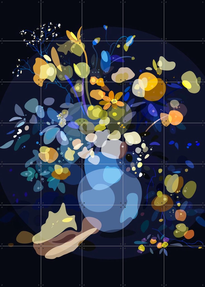 IXXI Allegory of Spring, Wesley van der Heijden & Rijksmuseum 2.0 - 100 x 140 cm - Gratis ophangtool - Grote wanddecoratie en posters - Abstract