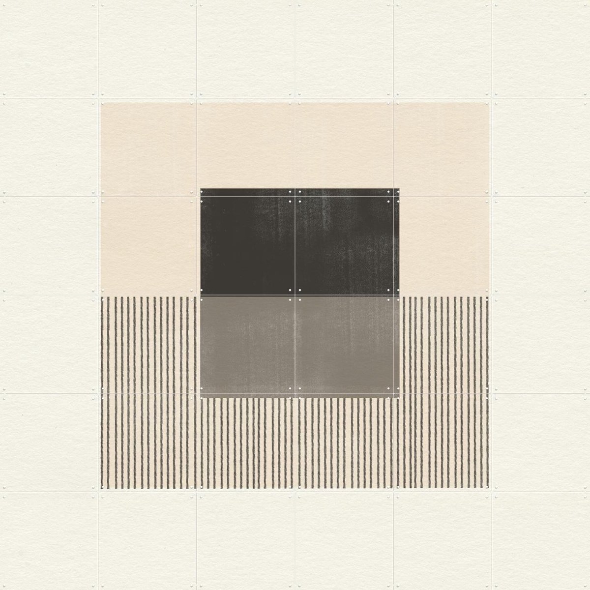 IXXI Paper Object No.2, The Miuus Studio & Various - 120 x 120 cm - Gratis ophangtool - Grote wanddecoratie en posters - Grafisch Ontwerp, Abstract