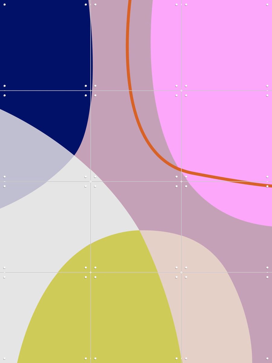 IXXI Bold Shapes 7X, Mareike Böhmer - 60 x 80 cm - Gratis ophangtool - Grote wanddecoratie en posters - Geometrische Kunst, Kleurrijk, Grafisch