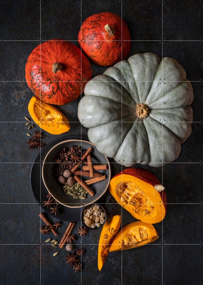IXXI Autumn on the Table, Diana Popescu & Various - 100 x 140 cm - Gratis ophangtool - Grote wanddecoratie en posters - Fotografie, Keuken, Eetkamer