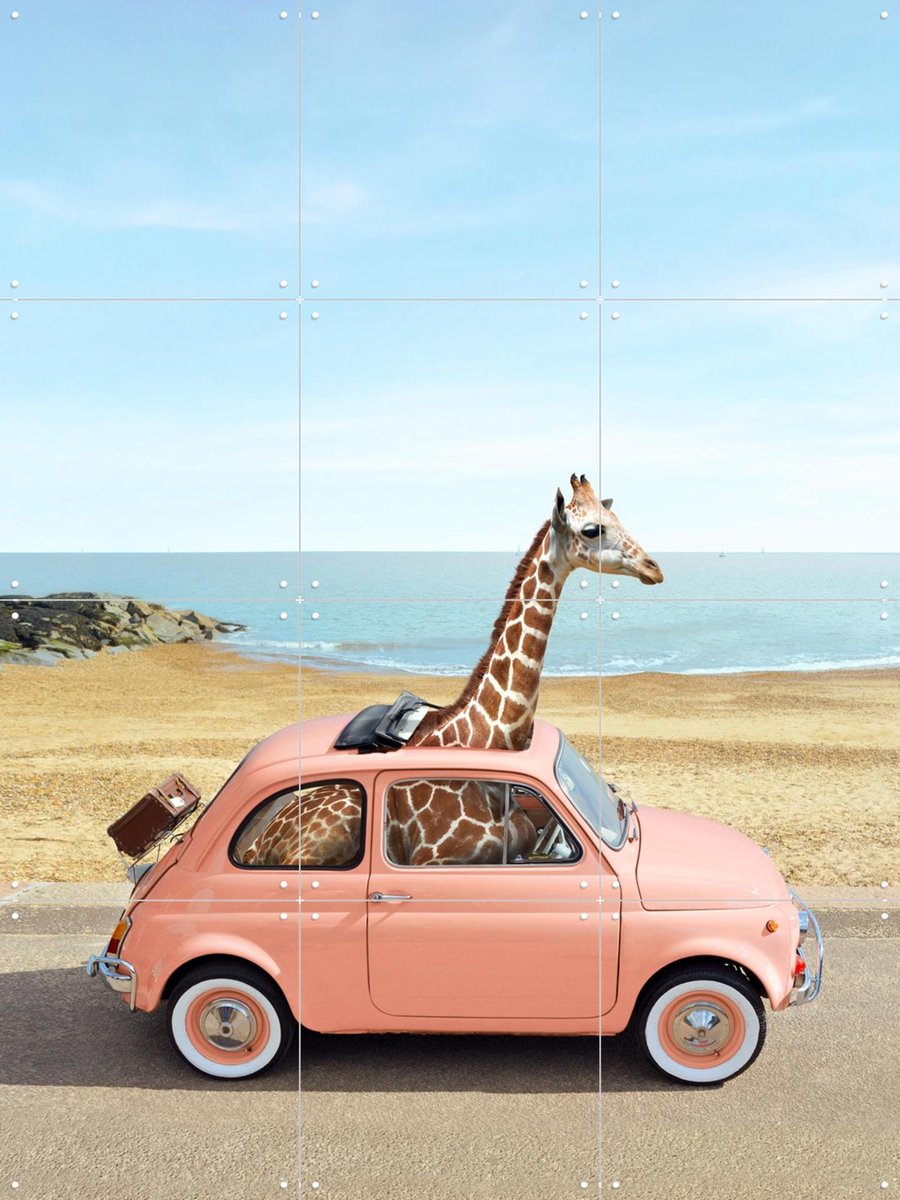 IXXI Italy, Paul Fuentes - 60 x 80 cm - Gratis ophangtool - Grote wanddecoratie en posters - Vintage, Speels, Pop art, Kleurrijk, Fotografie
