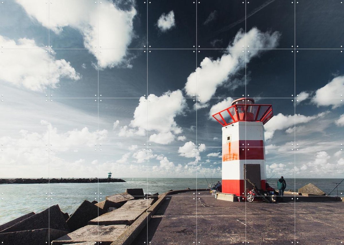 IXXI Lighthouse, Claire Droppert - 140 x 100 cm - Gratis ophangtool - Grote wanddecoratie en posters - Minimalisme, Fotografie, Naturalisme, Realisme