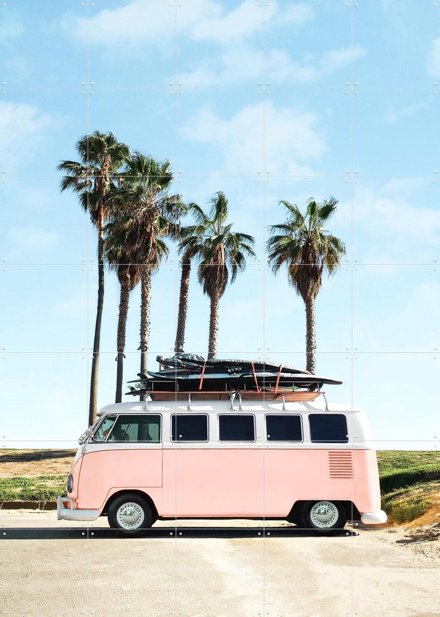 IXXI Venice Beach, Paul Fuentes - 100 x 140 cm - Gratis ophangtool - Grote wanddecoratie en posters - Fotografie, Vintage, Speels, Pop art, Kleurrijk