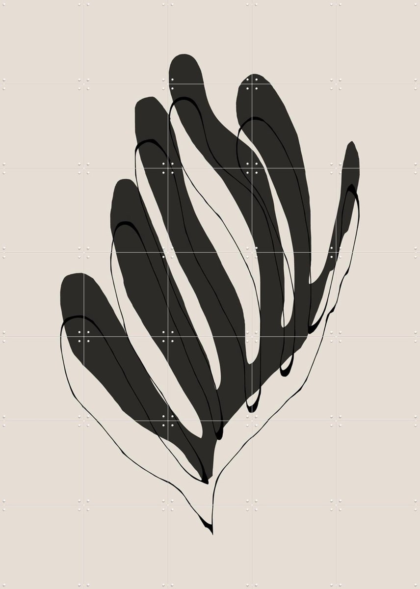 IXXI Modern Flower, The Miuus Studio & Various - 100 x 140 cm - Gratis ophangtool - Grote wanddecoratie en posters - Minimalisme, Abstract, Grafisch